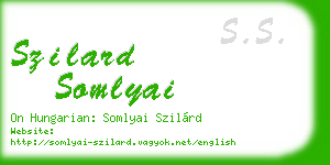 szilard somlyai business card