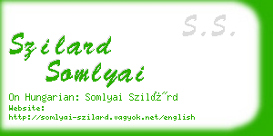 szilard somlyai business card